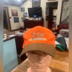Browning Orange and Olive Green Hunting Cap with Embroidered Logo